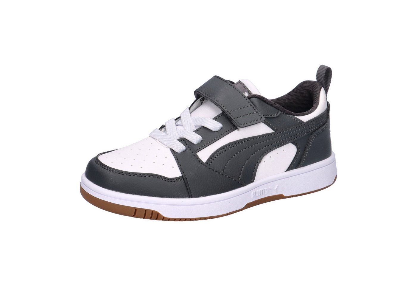 Puma Kinder Sneaker Rebound V6 Lo AC+ PS 397419 Sneaker (weiß/grau)