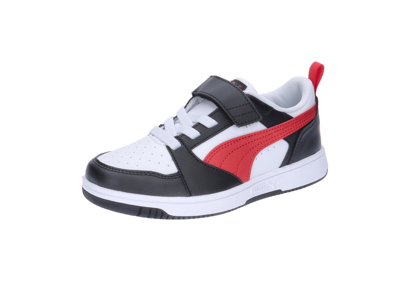 Puma Kinder Sneaker Rebound V6 Lo AC+ PS 397419 Sneaker (weiß/schwarz)