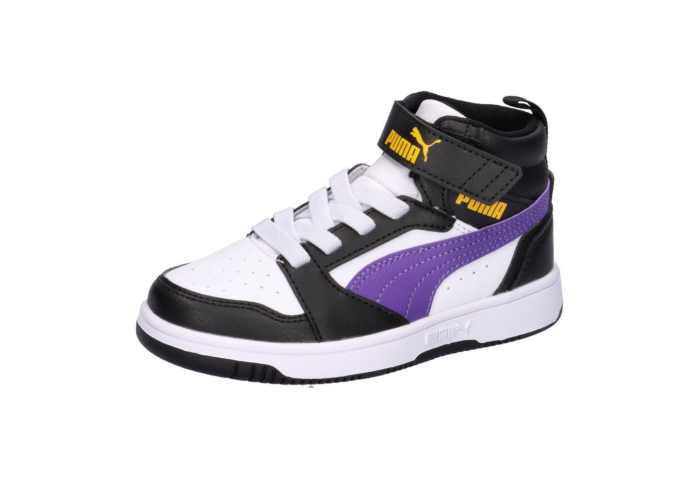Puma Kinder Sneaker Rebound V6 Mid AC+ PS 393832 Sneaker (weiß)