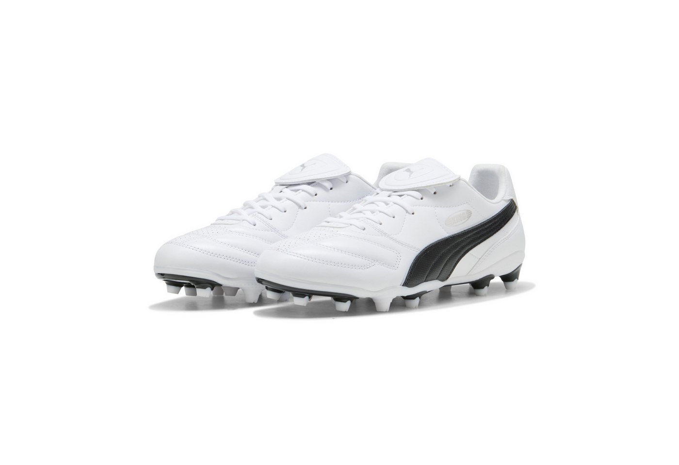 Puma KING LIGA FGAG Fußballschuh für Rasenplätze und Kunstrasen, mit weichem Lederobermaterial