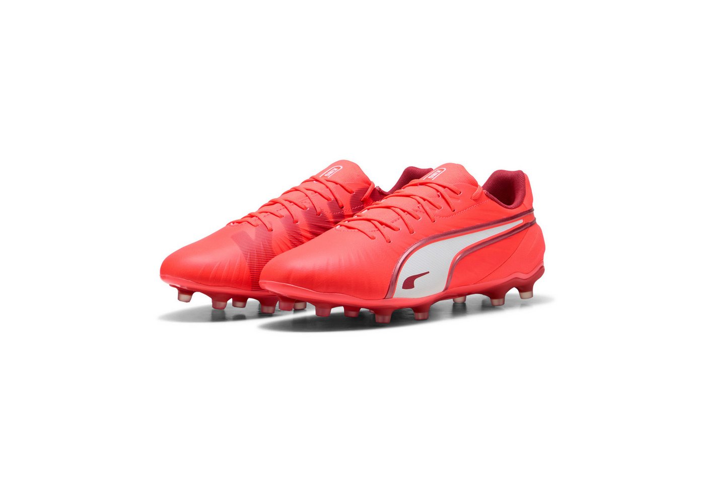 Puma KING MATCH FG/AG Fußballschuh für Rasen- und Kunstrasenplätze (rot)