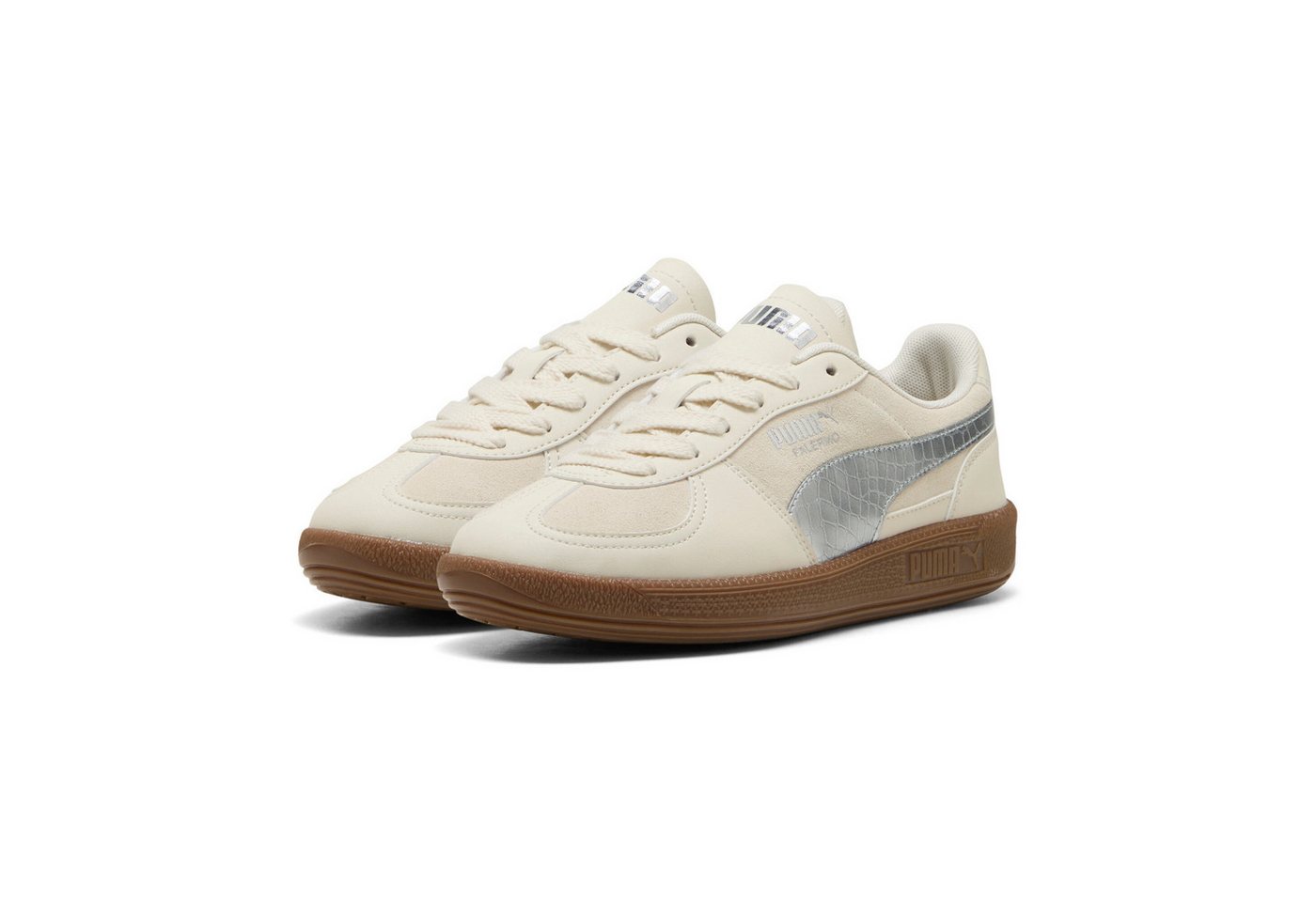 Puma PALERMO METALLIC SAFARI JR Sneaker für sportlichen Streetwear-Look, atmungsaktives Textil-Innenmaterial