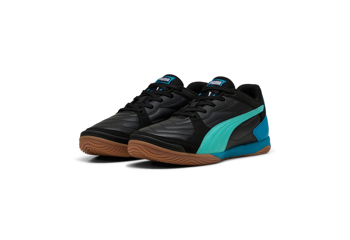 Puma PRESSING IV Fußballschuh (schwarz/blau/weiß)