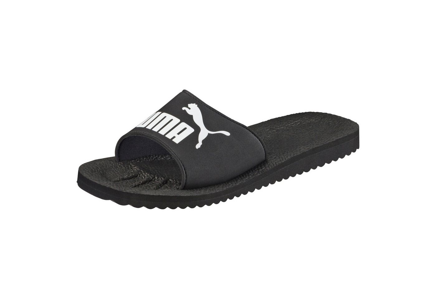 Puma PURECAT Badesandale (schwarz/weiß)