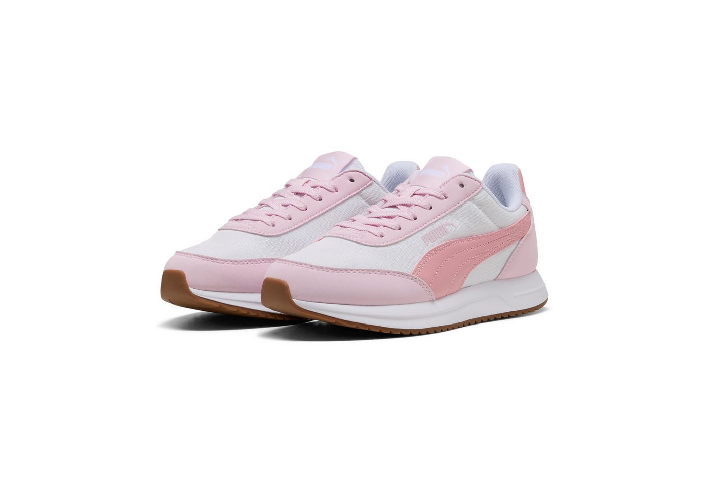 Puma R78 LIGHTWIND Sneaker für vielseitige Alltagsabenteuer, atmungsaktiv, mit Schnürverschluss (weiß/rosa)