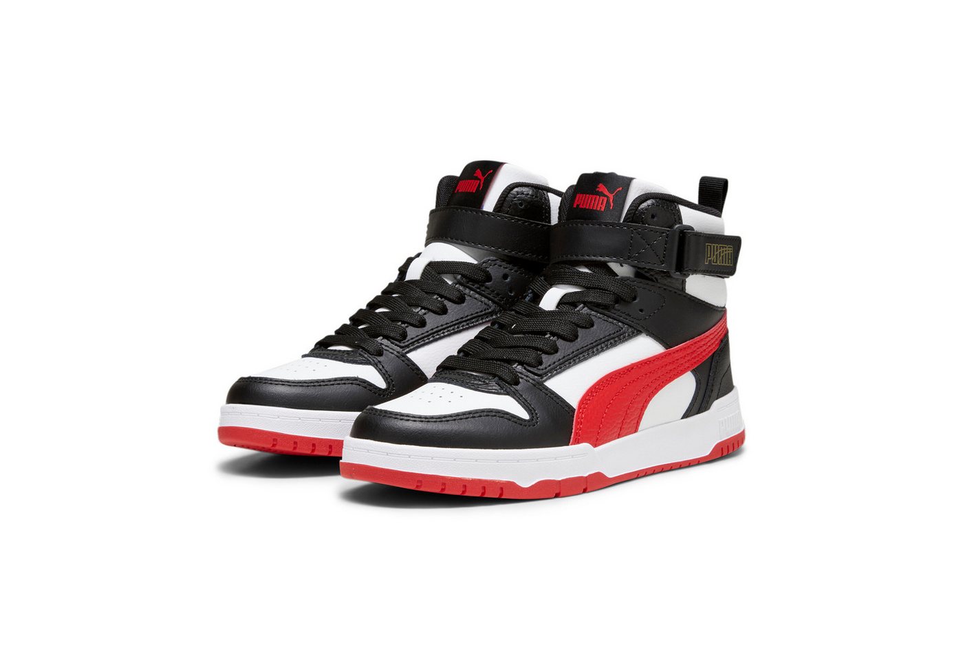 Puma RBD GAME JR Sneaker (weiß/rot/schwarz/gold)