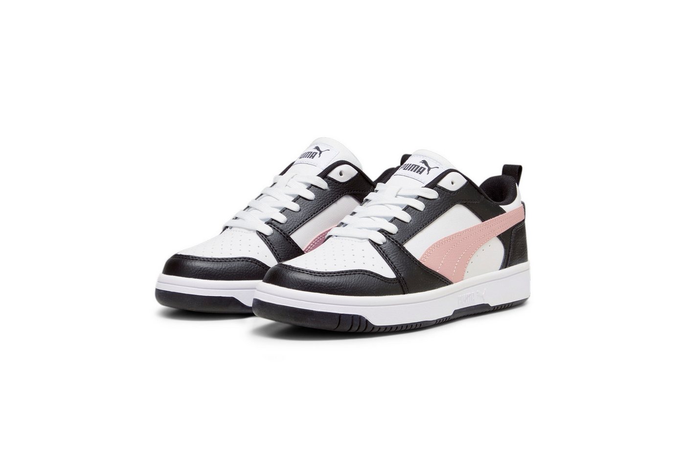Puma REBOUND V6 LOW Sneaker niedrig geschnitten, mit Schnürverschluss, aus getrommeltem Leder