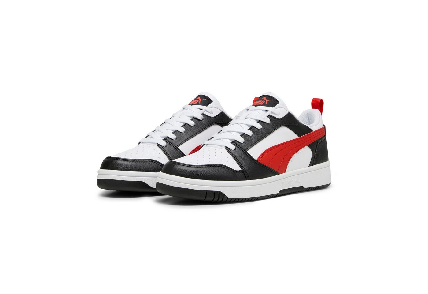 Puma REBOUND V6 LOW Sneaker (weiß/rot/schwarz)