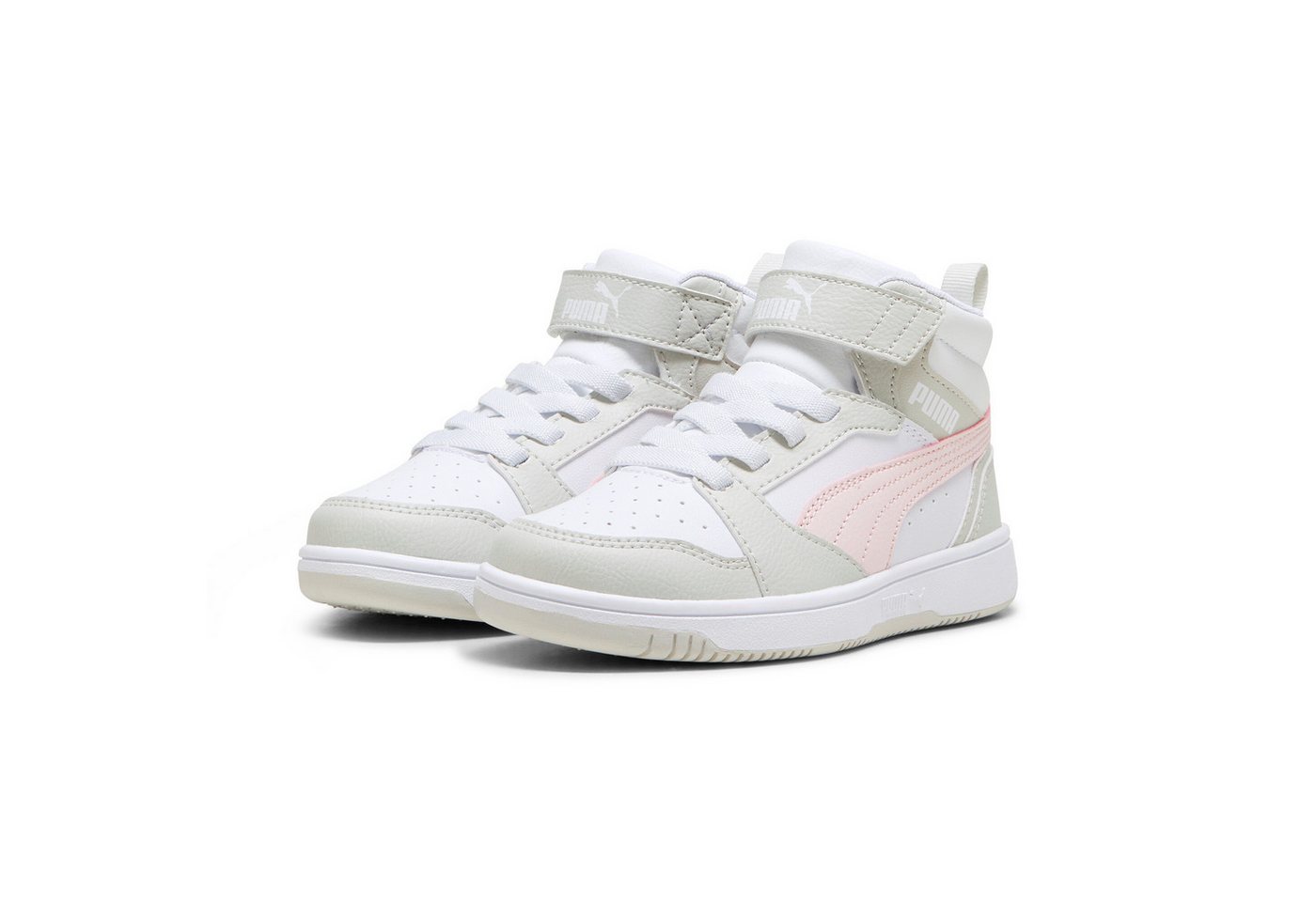 Puma REBOUND V6 MID AC+ PS Sneaker (weiß/rosa/grau)