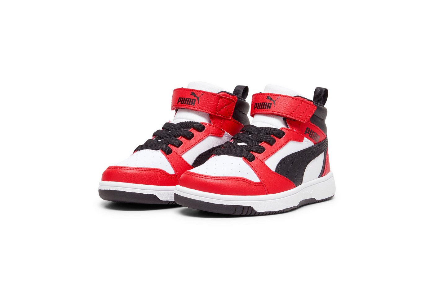 Puma REBOUND V6 MID AC+ PS Sneaker (weiß/schwarz/rot)