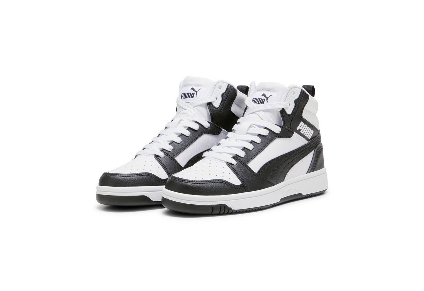 Puma REBOUND V6 MID JR Sneaker (weiß/schwarz/grau)