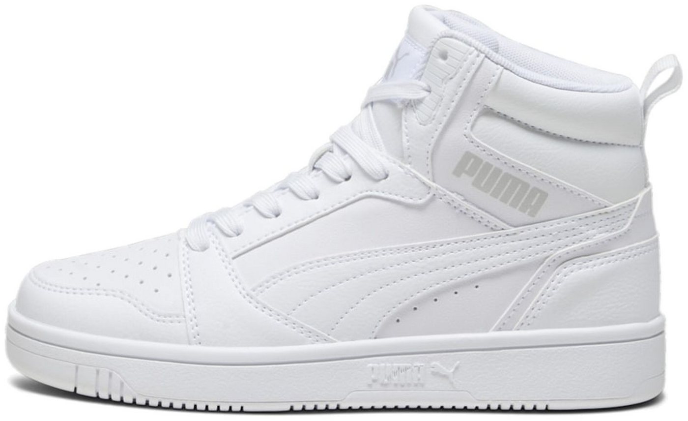 Puma Rebound V6 Mid Jr White-Cool Light Gray Sneaker