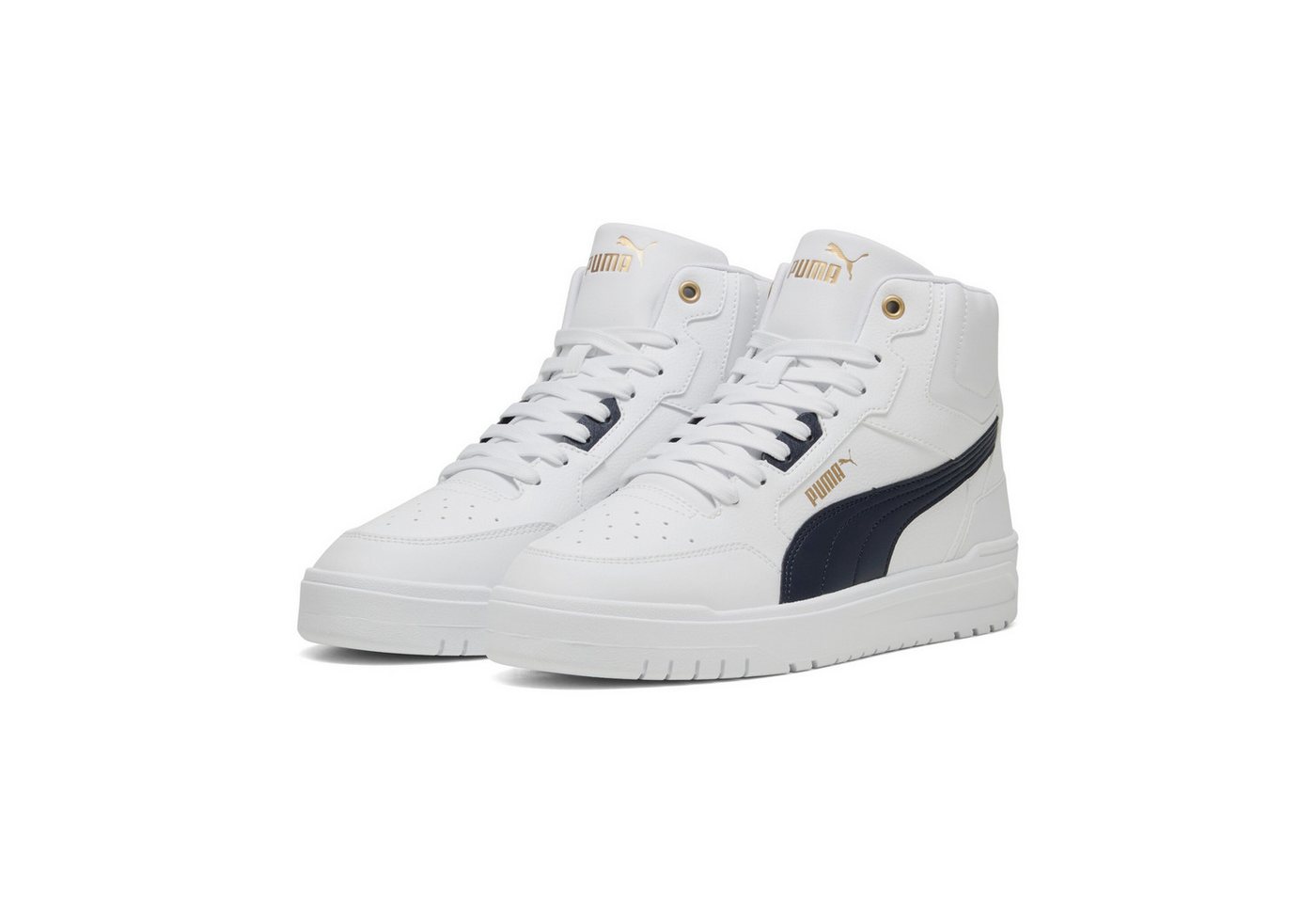 Puma SHUFFLE DOWNTOWN MID Sneaker (weiß/blau/gold)