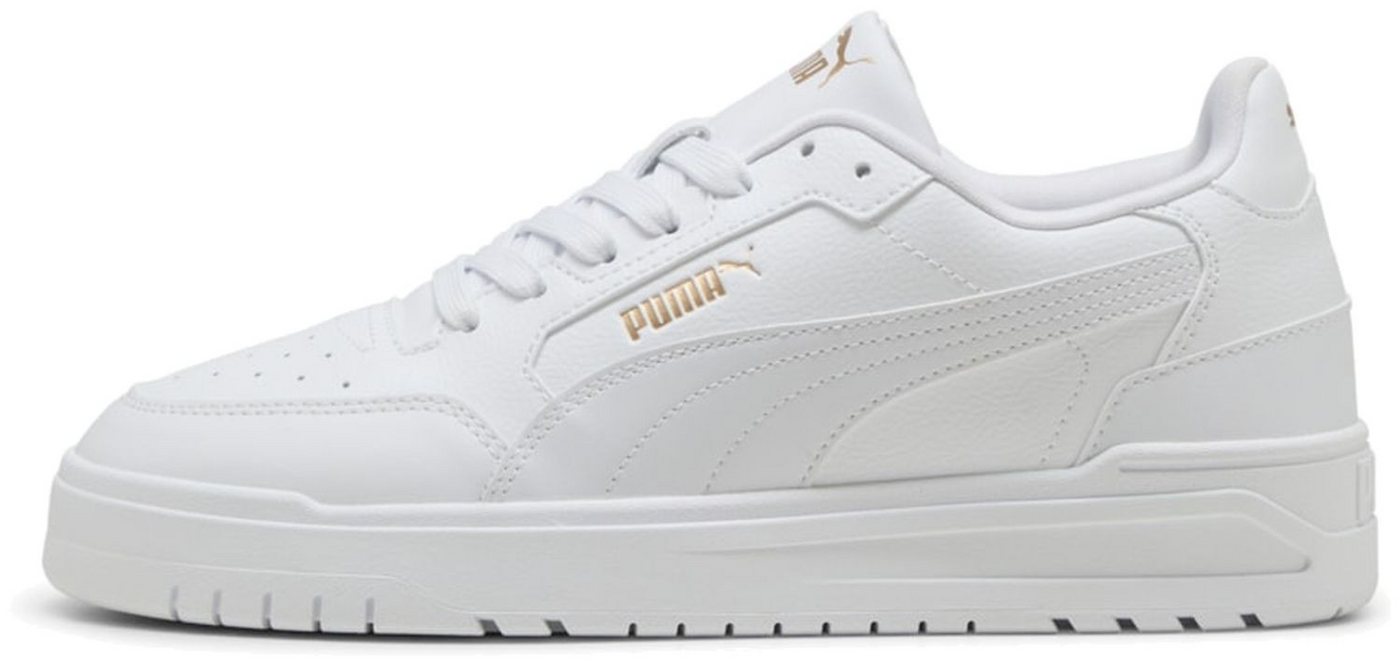 Puma Shuffle Downtown White-White-Gold Sneaker