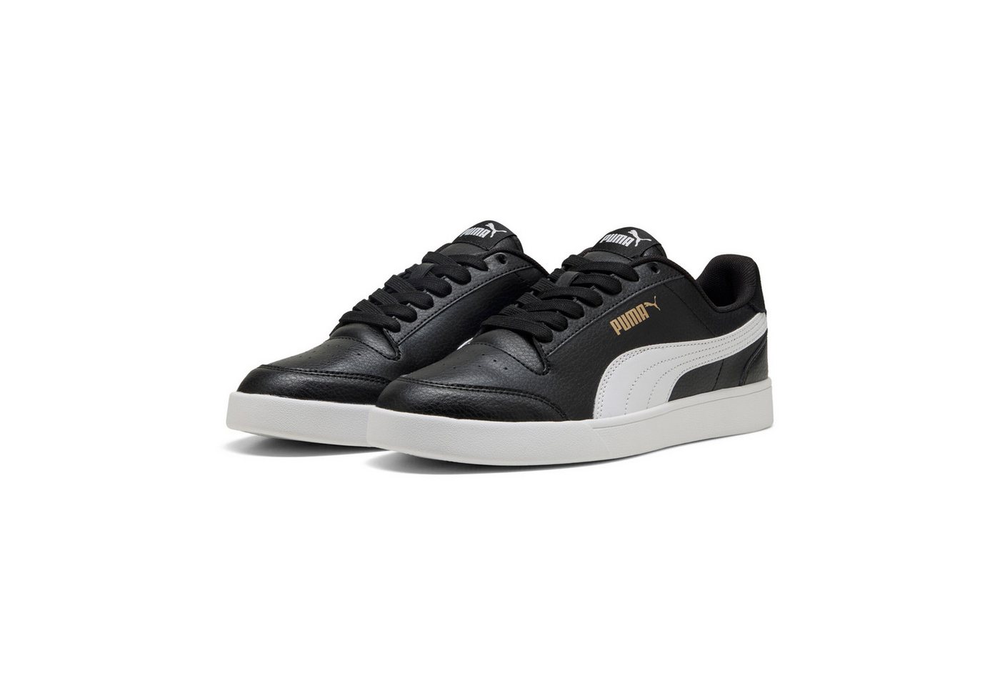 Puma SHUFFLE Sneaker (schwarz/weiß/gold)