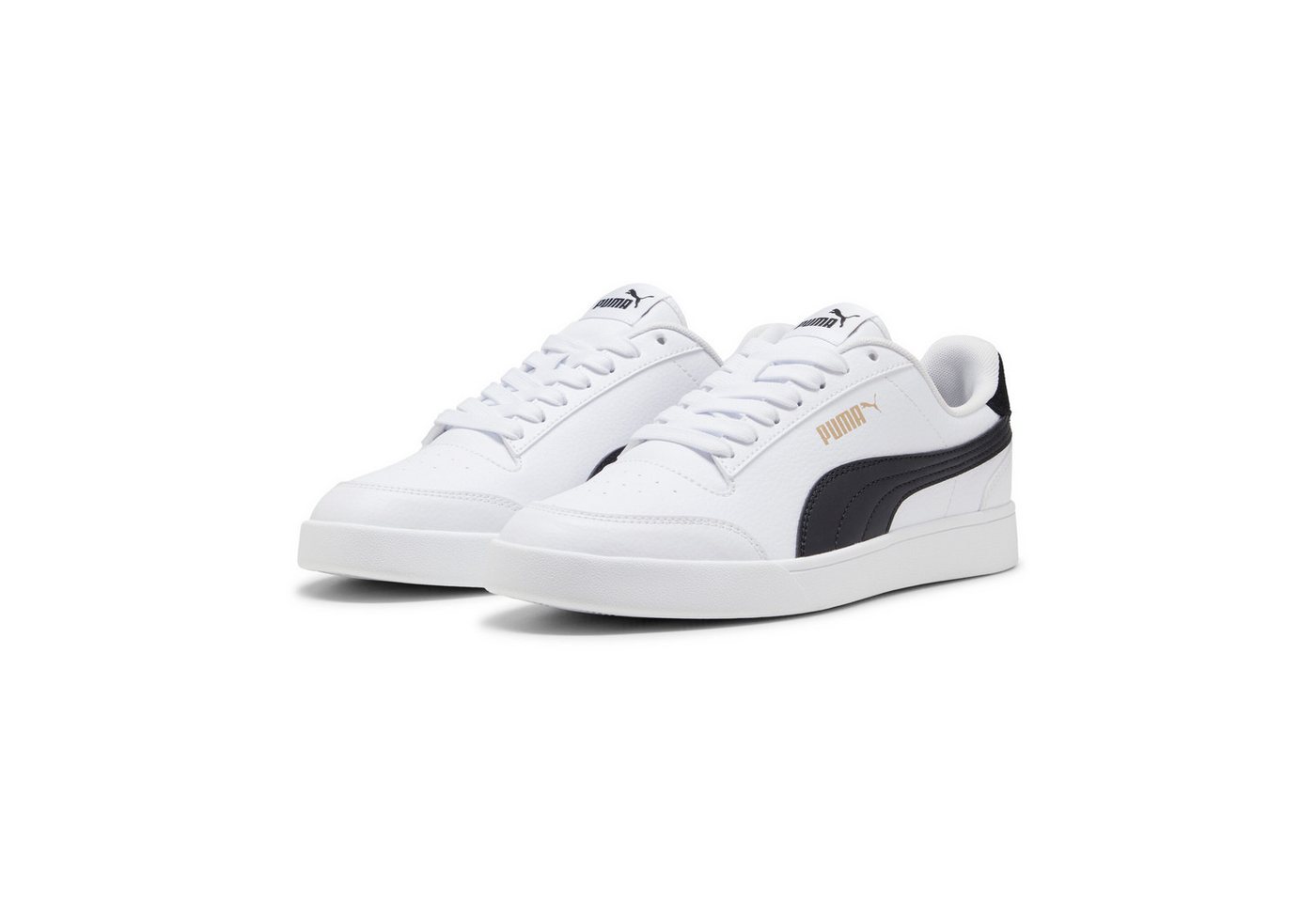 Puma SHUFFLE Sneaker (weiß/schwarz/gold)