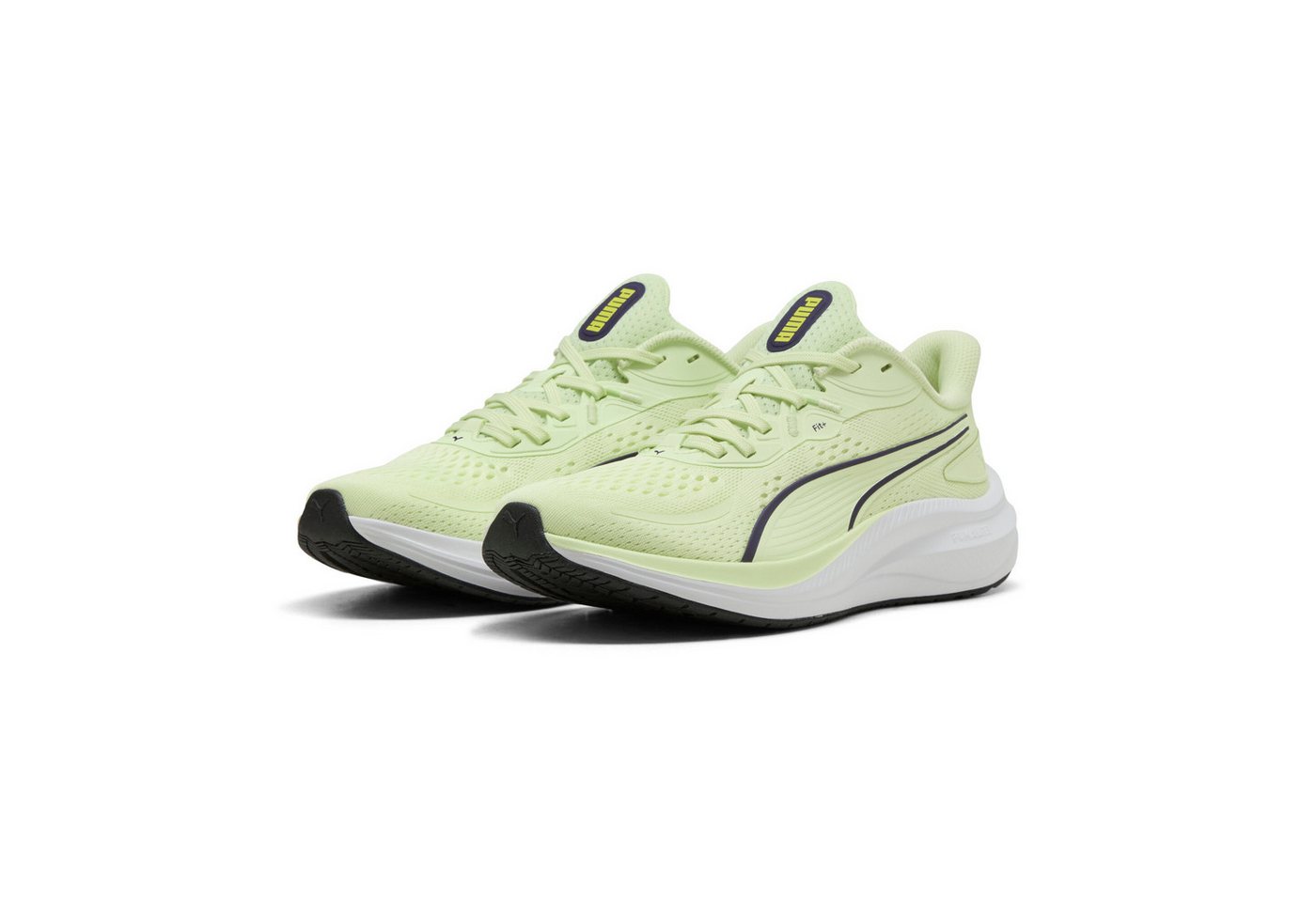 Puma SKYROCKET LITE 2 Laufschuh mit SOFTFOAM+ Innensohle, mit FIT PLUS Schnürsystem (weiß/schwarz)