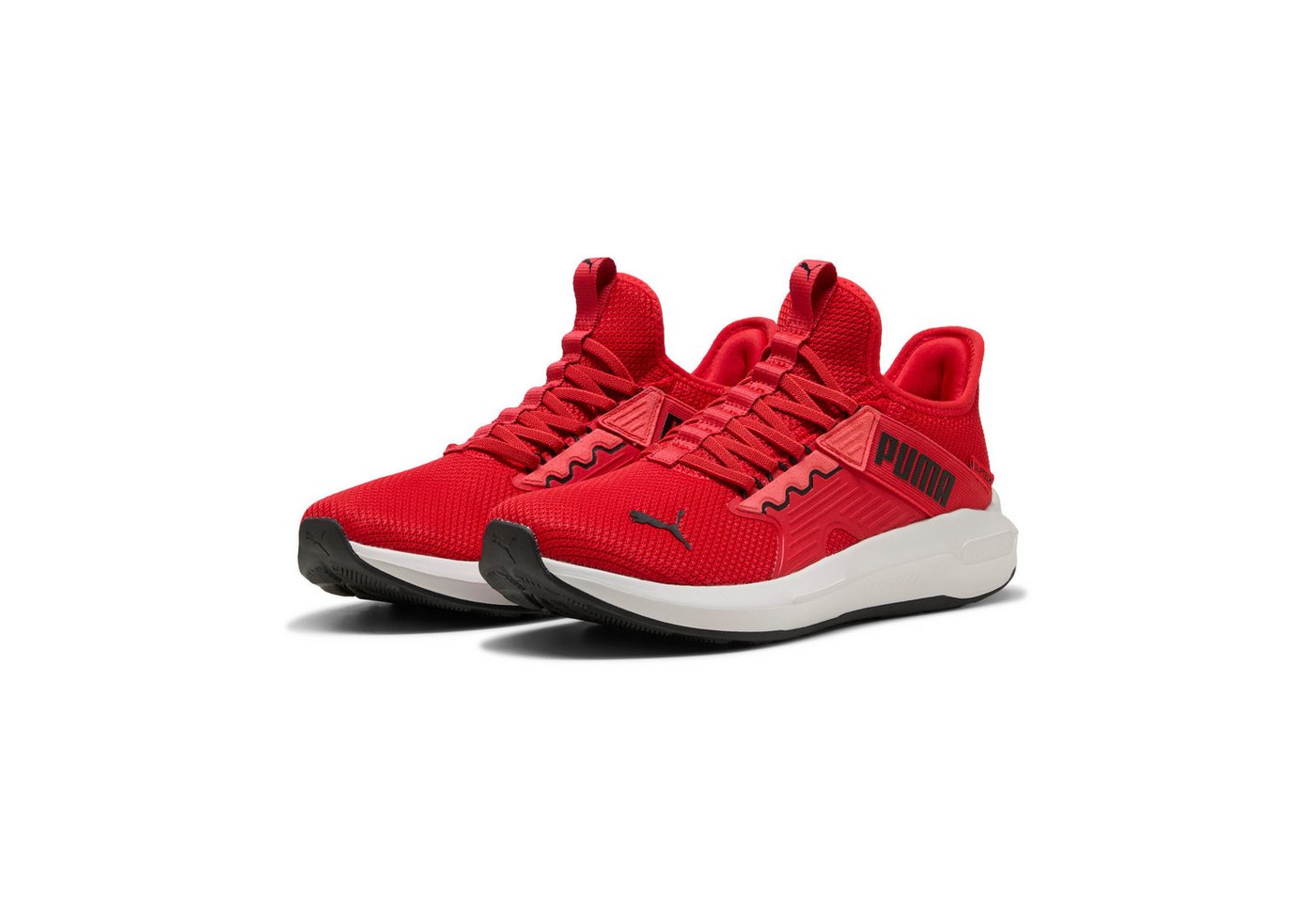 Puma SOFTRIDE ENZO 5 SLIP TECH Laufschuh SLIPTECH™ Technologie: praktisches Anziehen ohne Hände (rot/schwarz/grau)