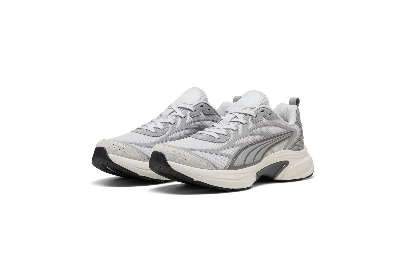Puma SOFTRIDE ESCALATE Sneaker für vielseitige Aktivitäten, atmungsaktives Obermaterial aus Textil (grau/silber/weiß)