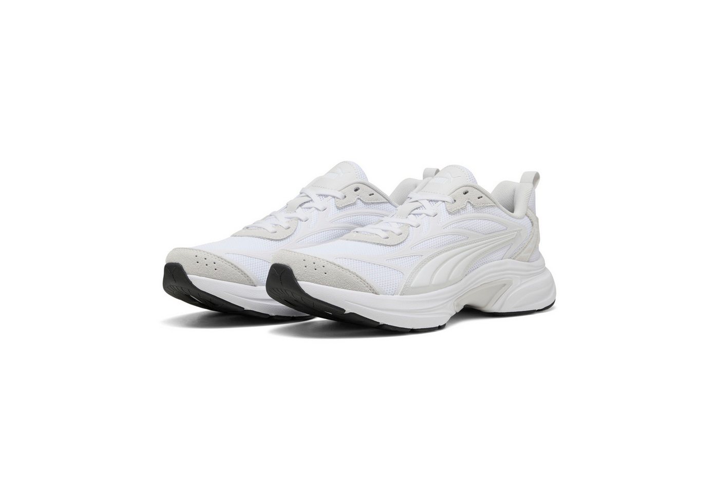 Puma SOFTRIDE ESCALATE Sneaker für vielseitige Aktivitäten, atmungsaktives Obermaterial aus Textil (weiß/grau/schwarz)