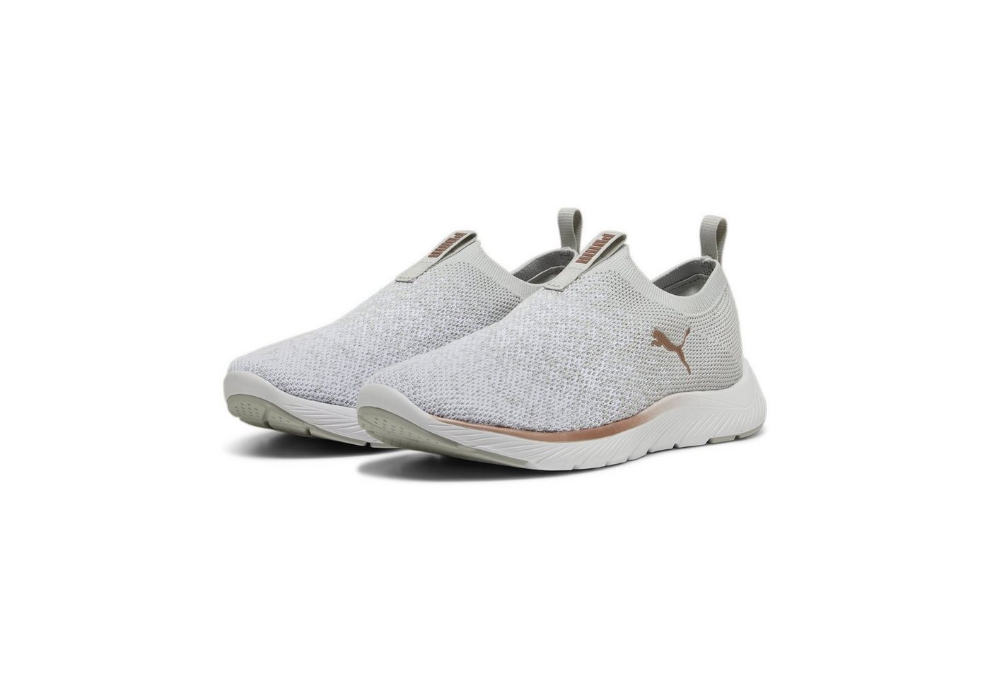 Puma Softride Premier Slip-On Strick-Laufschuhe Damen Laufschuh (weiß)