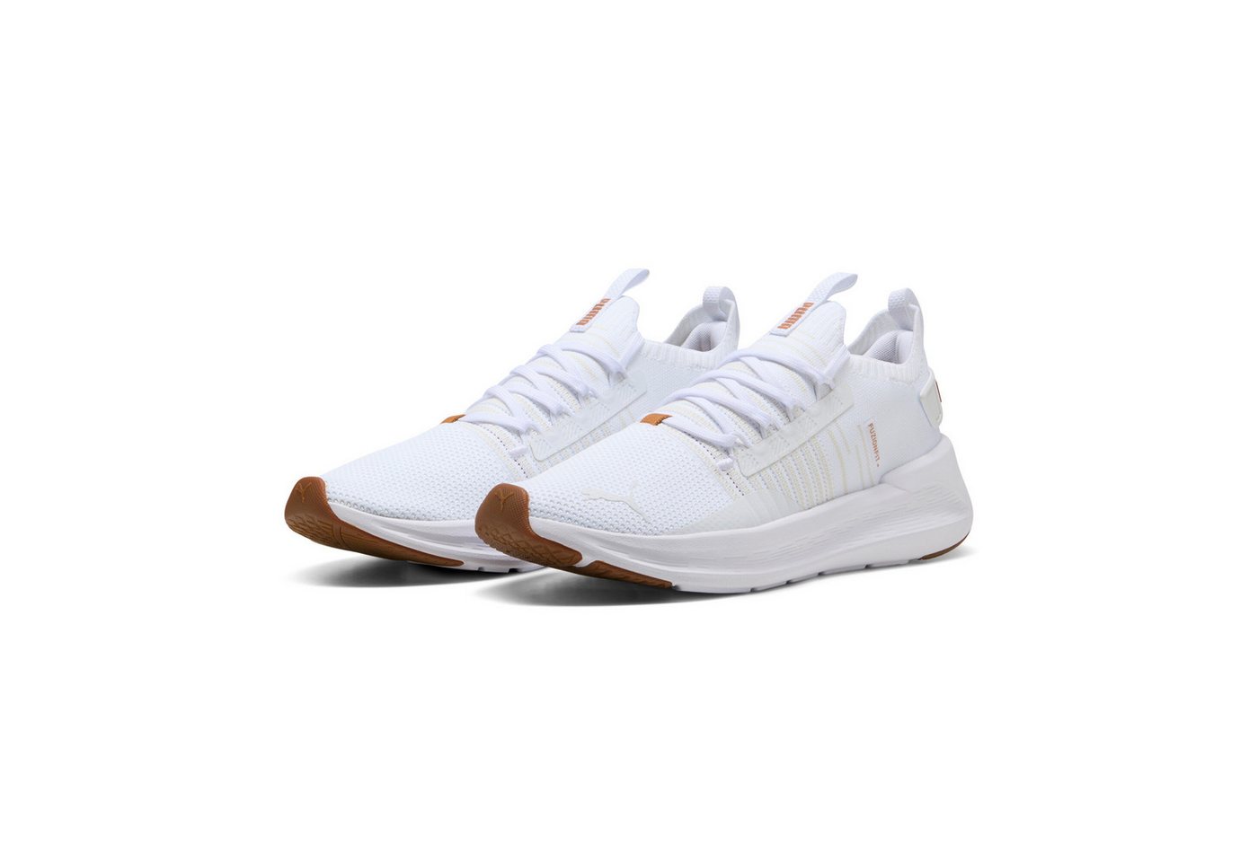 Puma SOFTRIDE SYMMETRY FUZION LS Laufschuh (weiß/grau)