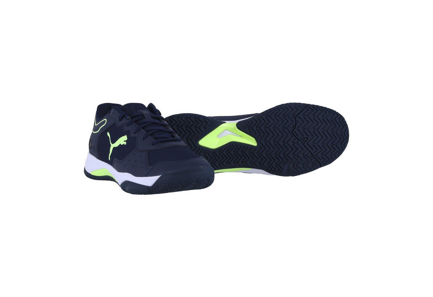 Puma Solarsmash RCT Allcourt navyblau/lime Herren Tennisschuh