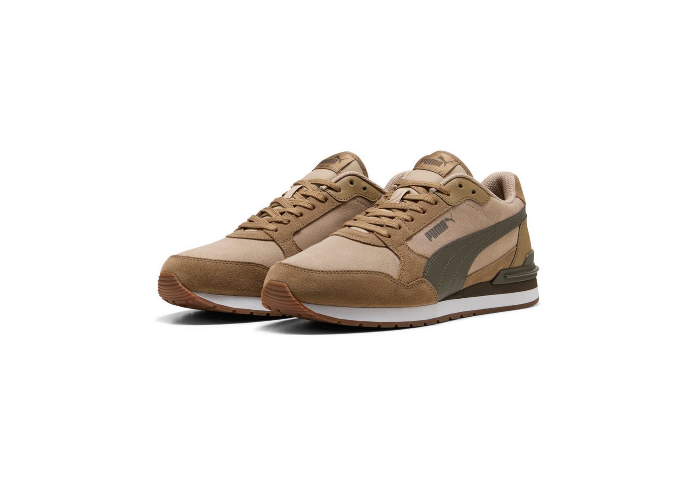 Puma ST RUNNER V4 SD Sneaker mit Retro-Style, aus Leder, mit SOFTFOAM+ Einlegesohle