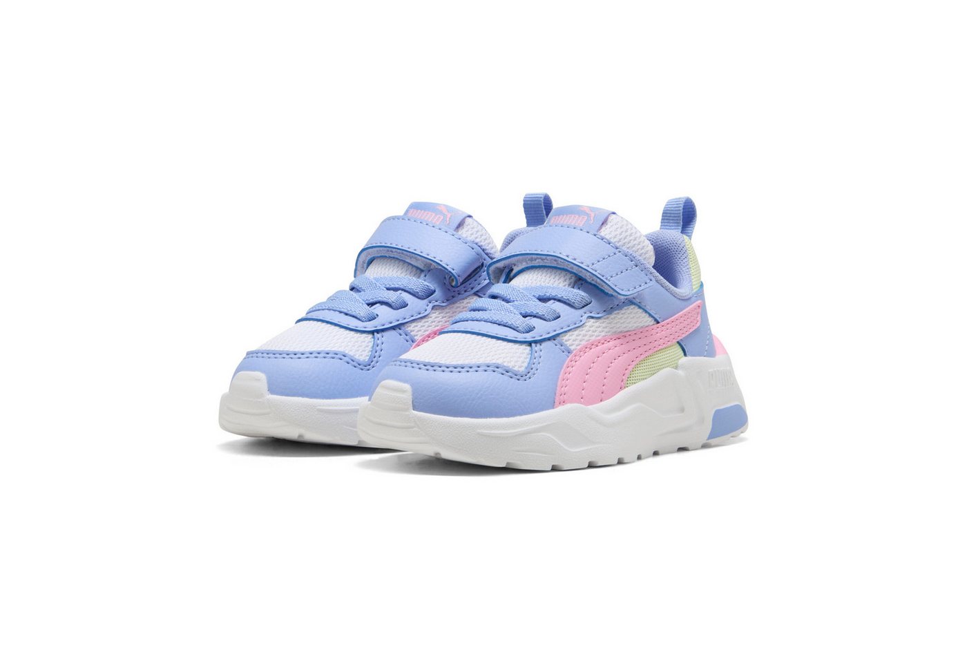 Puma TRINITY 2 LT AC+ INF Sneaker mit Klettverschluss, leicht profilierte Synthetik-Laufsohle (weiß/rosa)