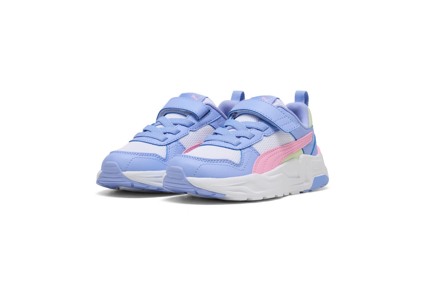 Puma TRINITY 2 LT AC+ PS Sneaker mit Klettverschluss, mit SOFTFOAM+ Innensohle (weiß/rosa)