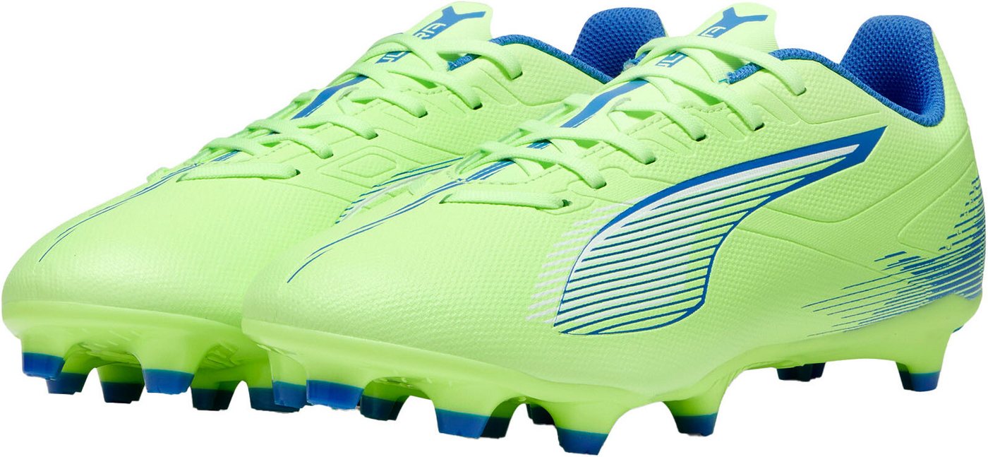 Puma ULTRA 5 PLAY FG/AG Fußballschuh für Rasen- und Kunstrasenplätze (weiß/blau)