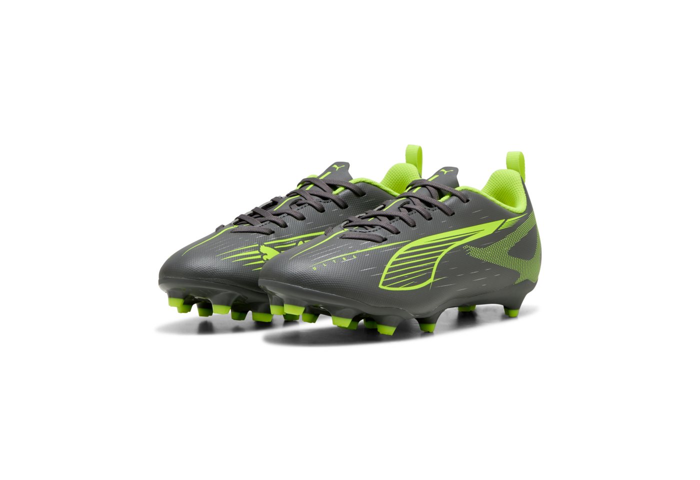 Puma ULTRA 5 PLAY FG/AG JR Fußballschuh für Rasenplätze (silber/gelb)