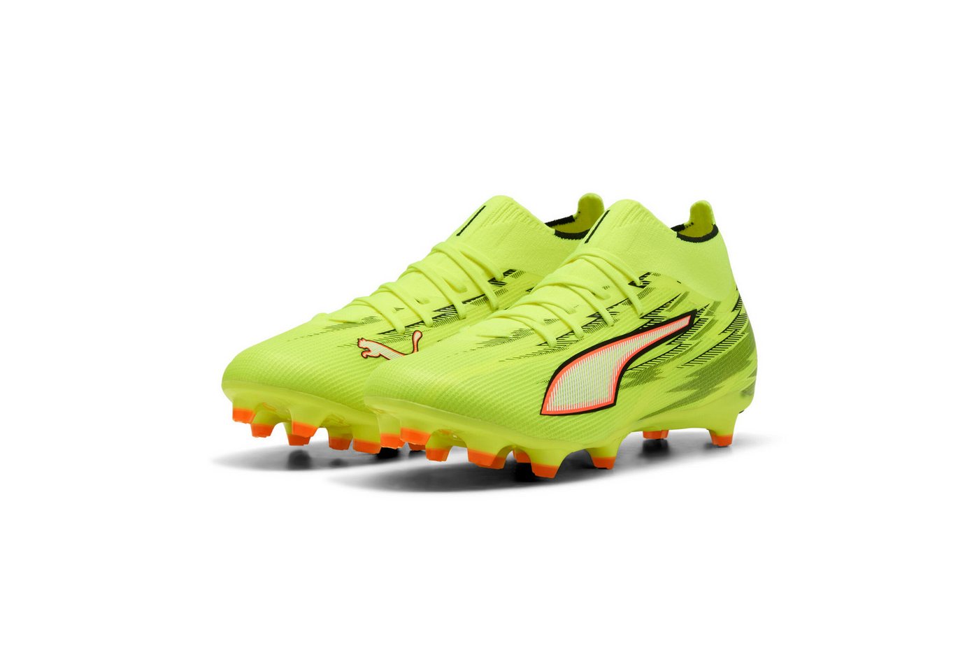 Puma ULTRA 6 MATCH+ FG/AG Fußballschuh für Rasenplätze, knöchelhohe Form, mit Schnürung