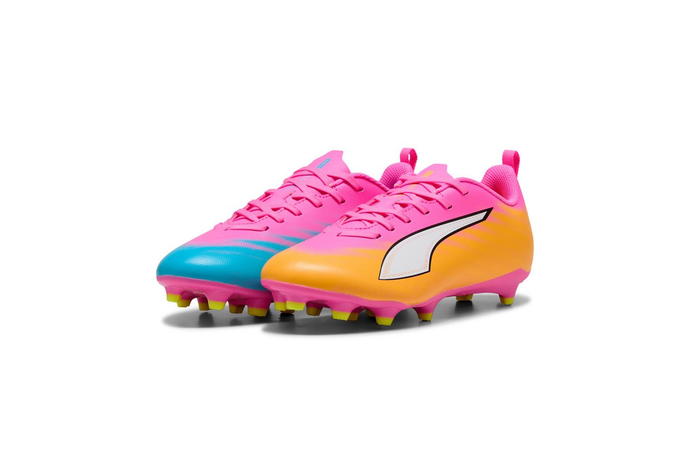 Puma ULTRA 6 PLAY FG/AG JR Fußballschuh für Rasen- und Kunstrasenplätze, atmungsaktiv, mit Schnürung