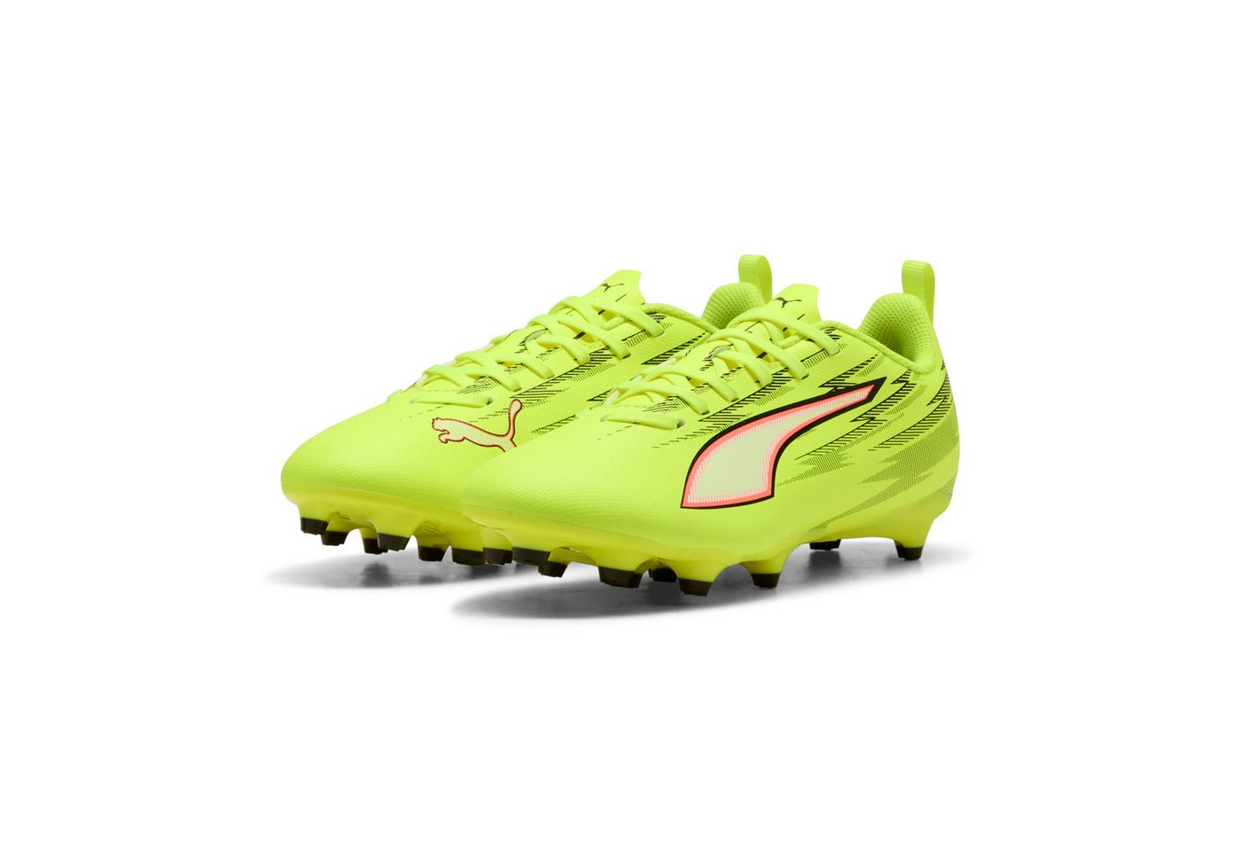 Puma ULTRA 6 PLAY FG/AG JR Fußballschuh mit Schnürung, leichtes Obermaterial aus Synthetik