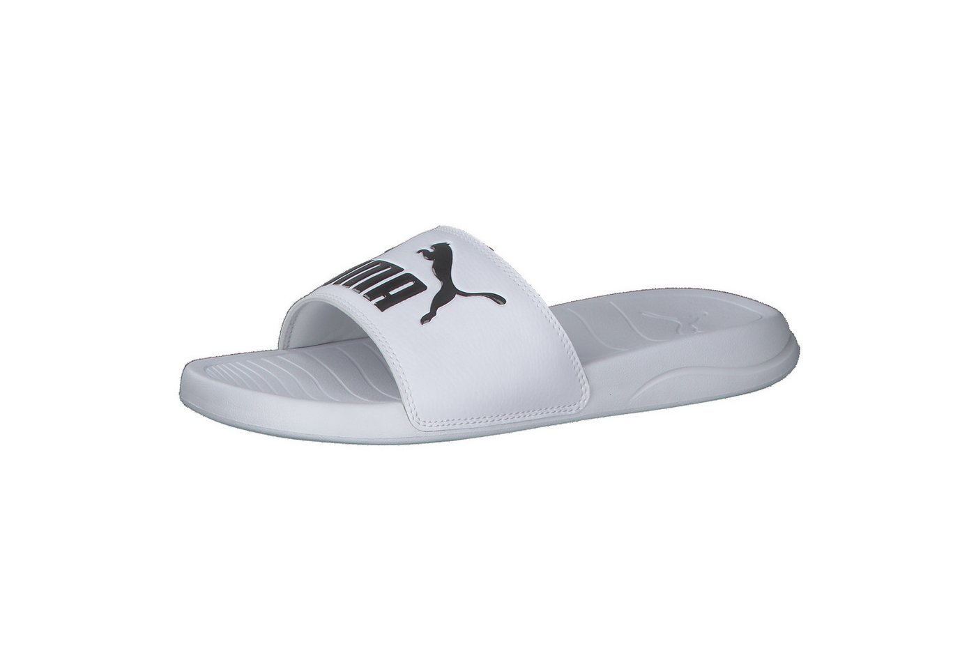 Puma Unisex Badeschlappen Popcat 20 372279 Badeschuh (weiß/schwarz)