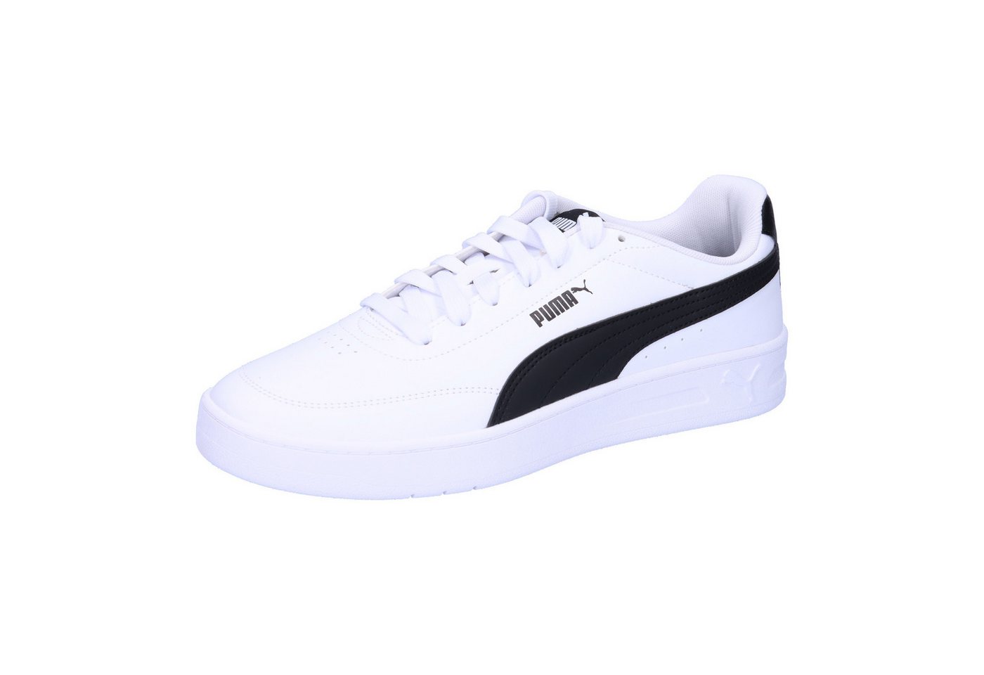 Puma Unisex Sneaker Court Classic Clean 402223 Sneaker (weiß/schwarz)