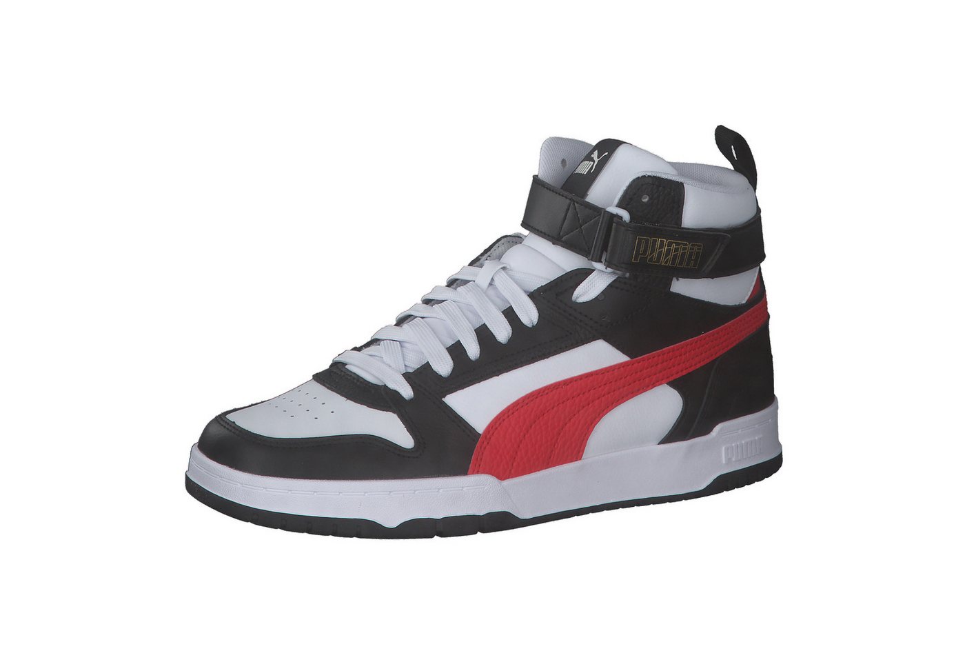 Puma Unisex Sneaker RBD Game 385839 Sneaker (weiß/rot/schwarz/gold)