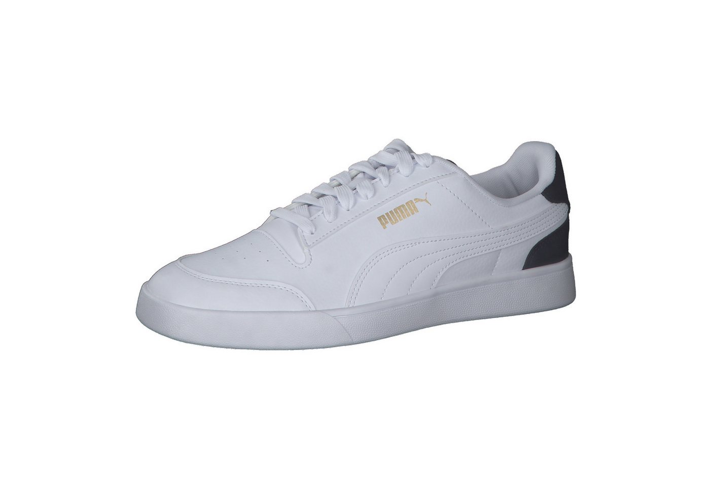 Puma Unisex Sneaker Shuffle 309668 Sneaker (weiß/gold)