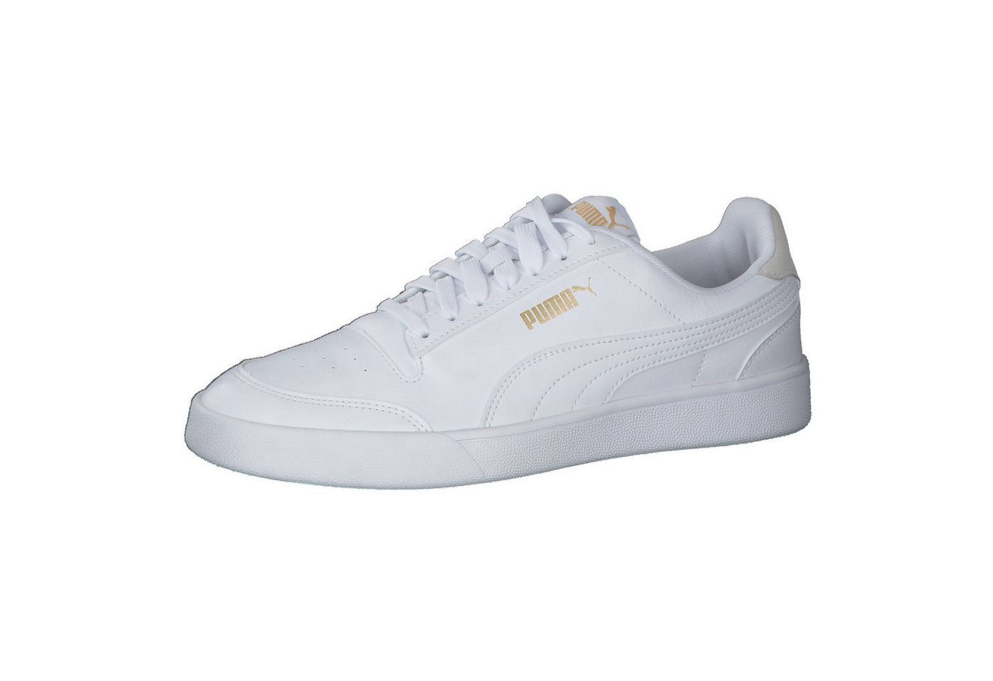 Puma Unisex Sneaker Shuffle 309668 Sneaker (weiß/gold)