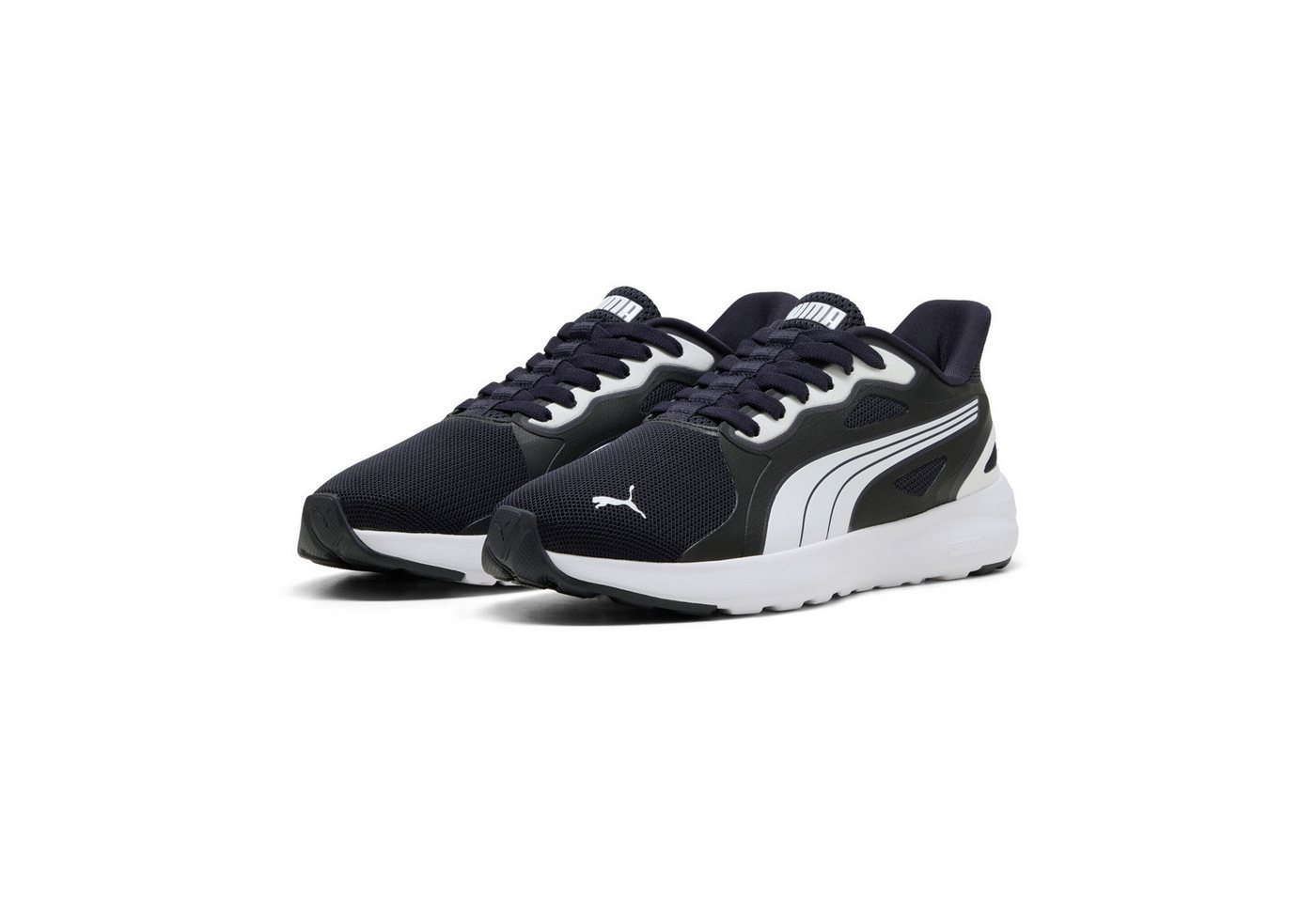Puma SOFTRIDE COSMIC STREET SLIPTECH Sneaker mit sportlichem Stil, mit Schlupfeinstieg, ultraweiche Dämpfung (blau/weiß)