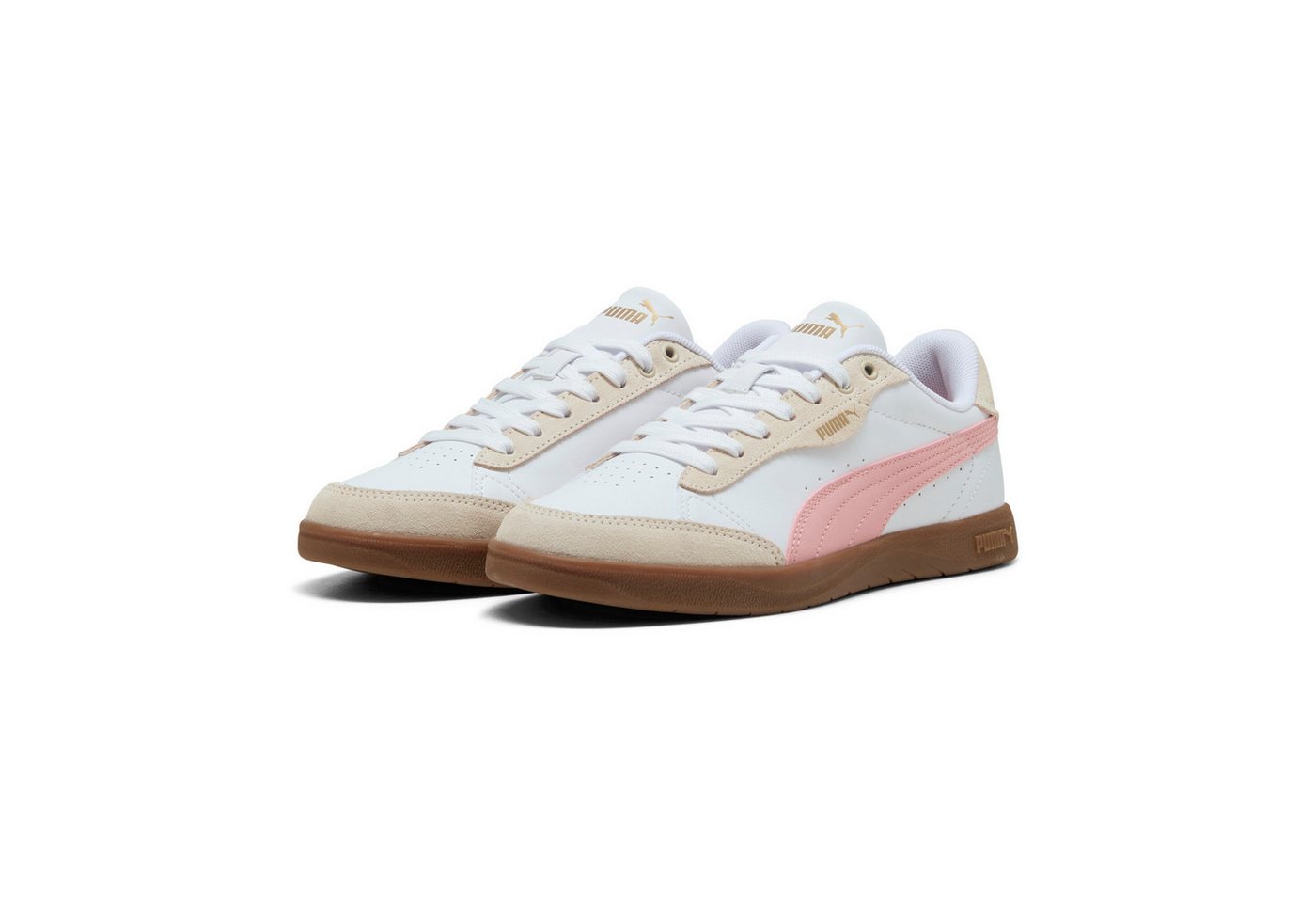 Puma VIKKY STAR OG Sneaker für sportlichen Look im Alltag, mit Lederobermaterial, mit Schnürung (weiß)