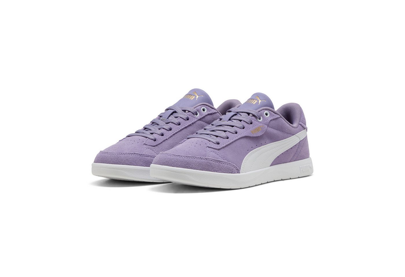 Puma VIKKY STAR SD Sneaker aus Leder, mit Schnürung, Innenmaterial aus Textil (lila/weiß)