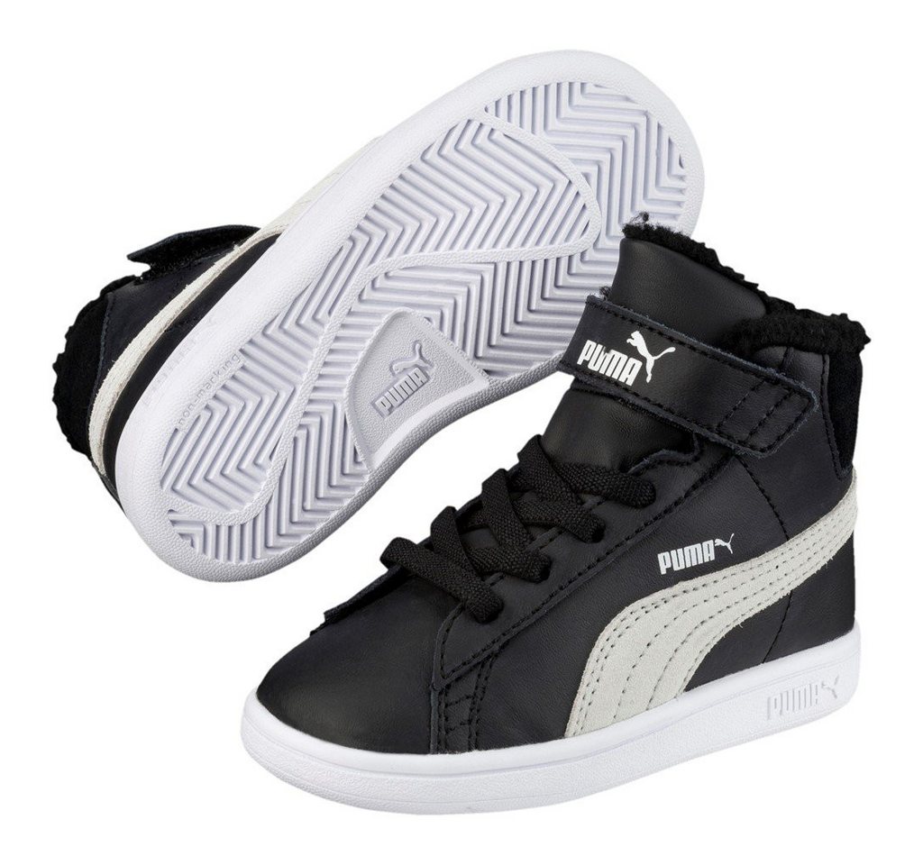 Puma Winterschuhe Smash V2 Mid Fur schwarz Kleinkinder Sneaker