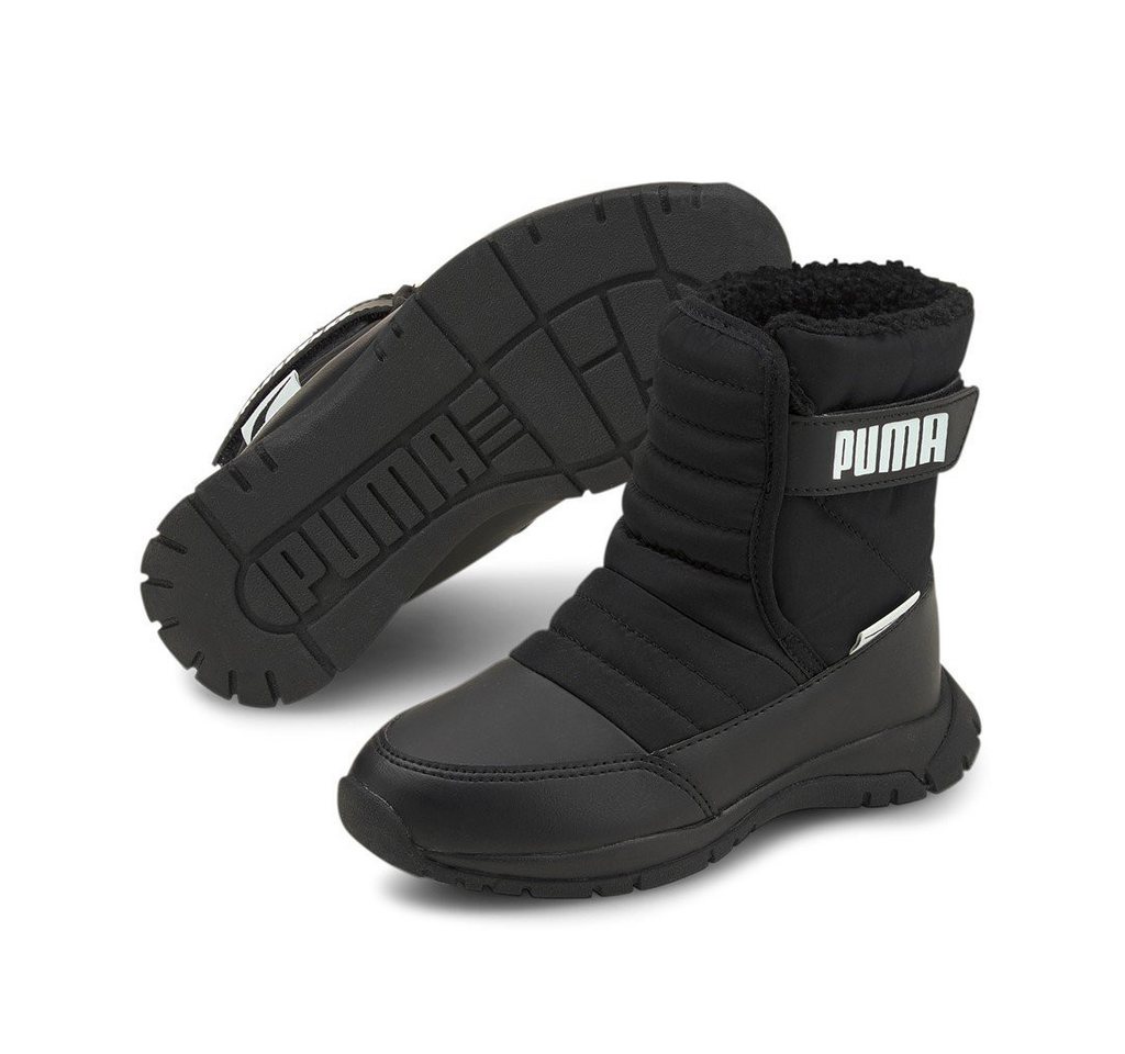 Puma Winterstiefel Nieve (wasserabweisend/gefüttert) schwarz Kinder Sneaker