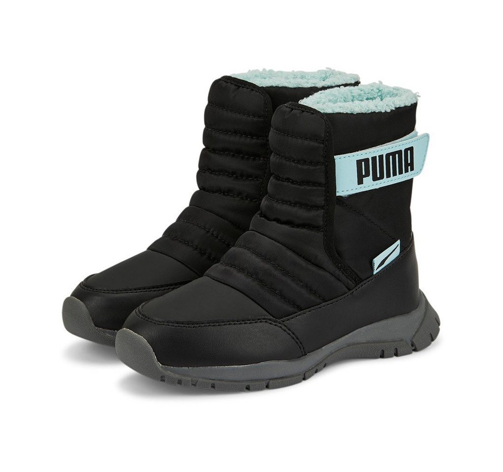Puma Winterstiefel Nieve (wasserabweisend/gefüttert) schwarz/türkisblau Sneaker