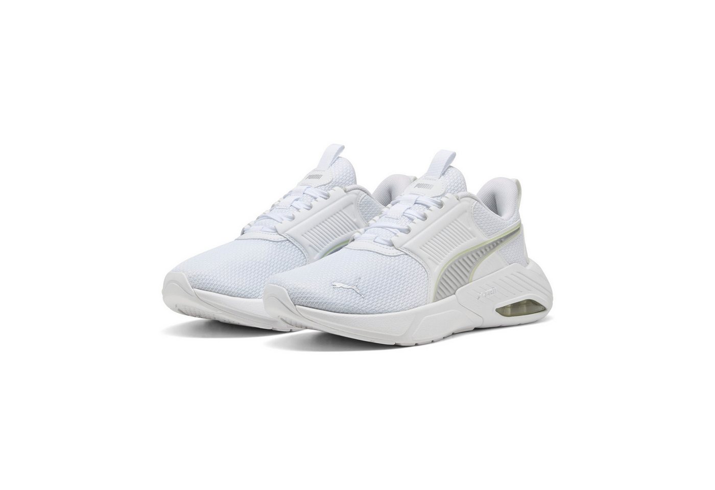 Puma X-CELL NOVA FS Sneaker mit Schnürung, Textil-Obermaterial, Synthetik-Laufsohle (weiß/silber)