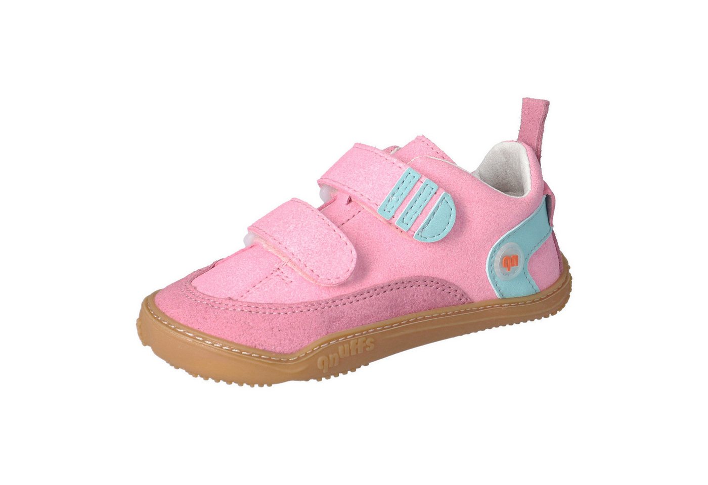 qnuffs Ahorn Barfußschuh Halbschuh, Klettschuh mit Nullsprenung