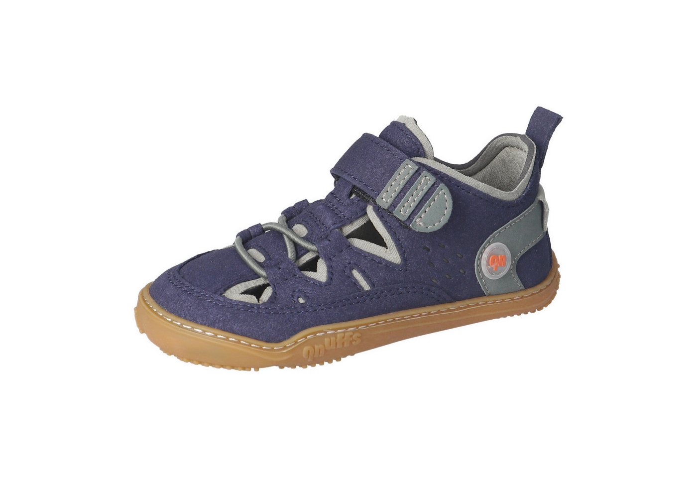 qnuffs Lerche Barfußschuh Sneaker, Halbschuh, Sneaker mit Namenschild an der Ferse
