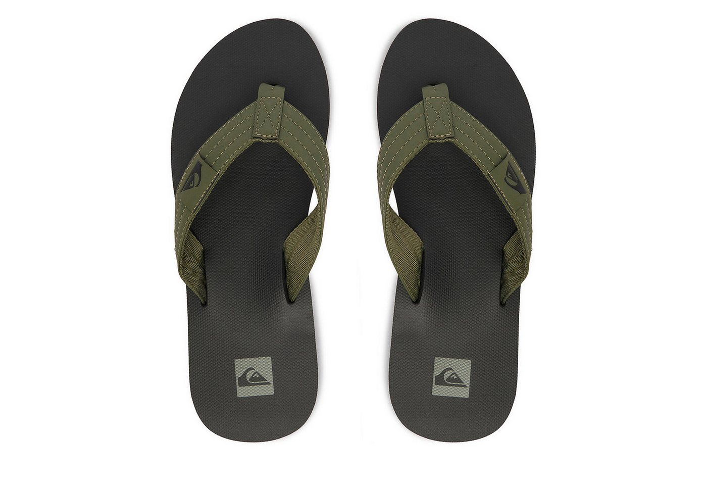 Quiksilver Grüne Quiksilver Herren-Flip-Flops Badepantolette